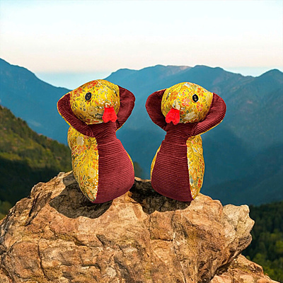 Rắn Cute Mẹ - Thủ Công Nhồi Bông, Vải Gấm Rắn Cute Mẹ - Thủ Công Nhồi Bông, Vải Gấm