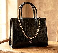 CAROLINE PATENT CROC SKIN