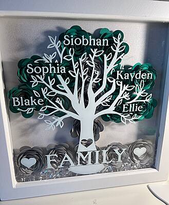 Family Names Scrabble Shadowbox