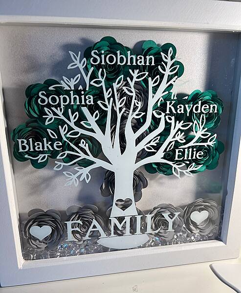 Family Names Scrabble Shadowbox