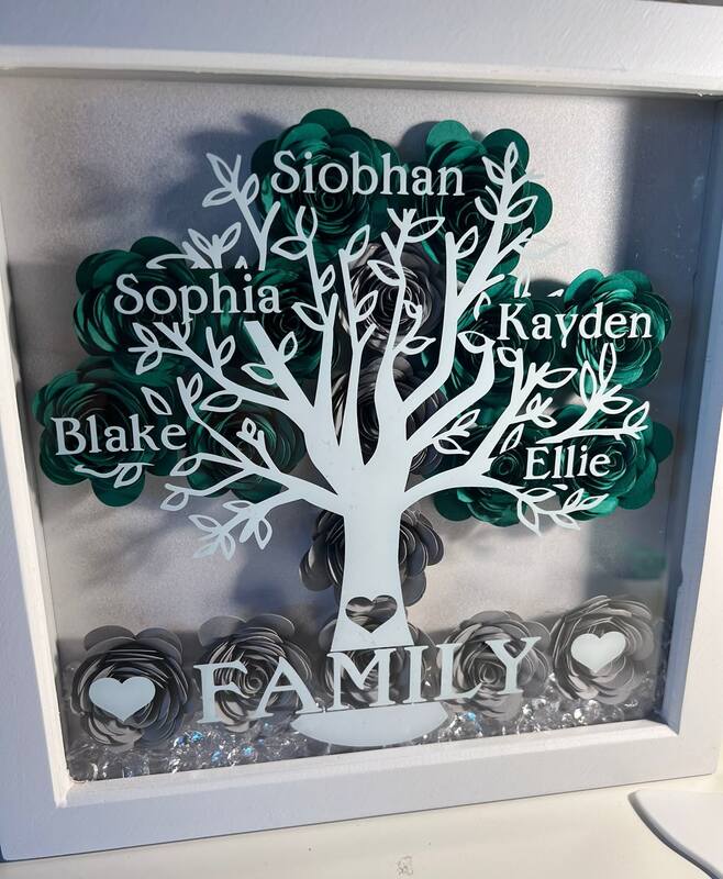 Family Names Scrabble Shadowbox