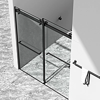 Shower door - 56-60"W x 70"H Frameless Double Sliding Shower