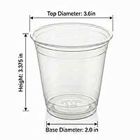 9oz Clear Cups HYP PET 92mm 20/50