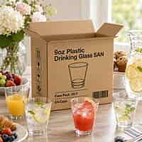 9oz Plastic Drinking Glass SAN 24/1