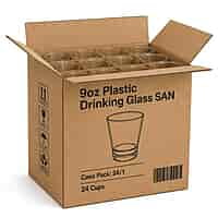 9oz Plastic Drinking Glass SAN 24/1
