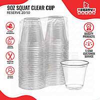 9oz Reserve Squat Clear Cup 20/50
