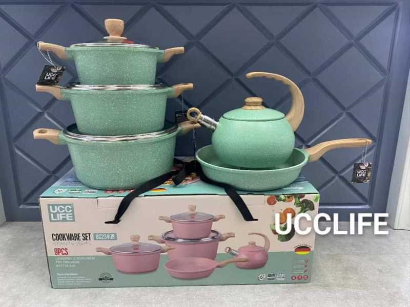 9pcs set of pots/cookware set