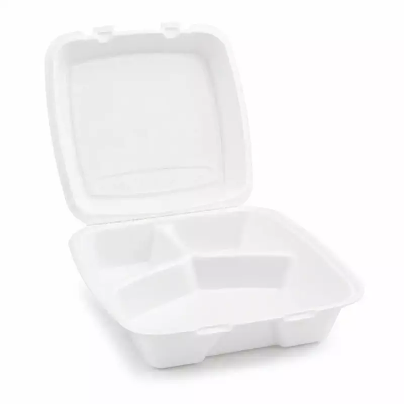 9x9 Foam Tray 3 Div P.F 2/100