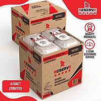 9x9x2 Degradable PP Reserve Tray 4/50- 3C PP White