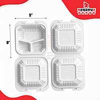 9x9x2 Degradable PP Reserve Tray 4/50- 3C PP White
