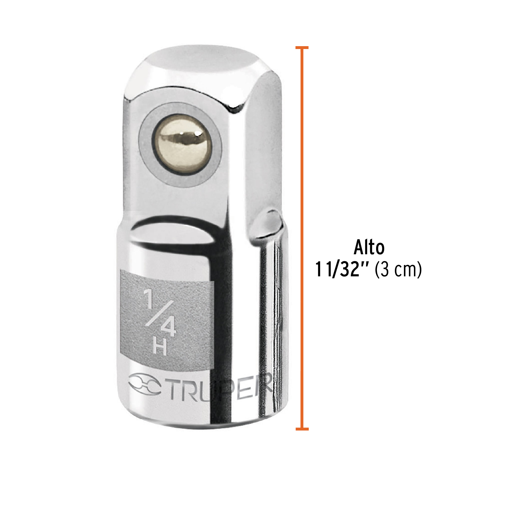 Adaptador para matraca de cuadro 1/4' a cuadro 3/8' - A-5256 / 13417