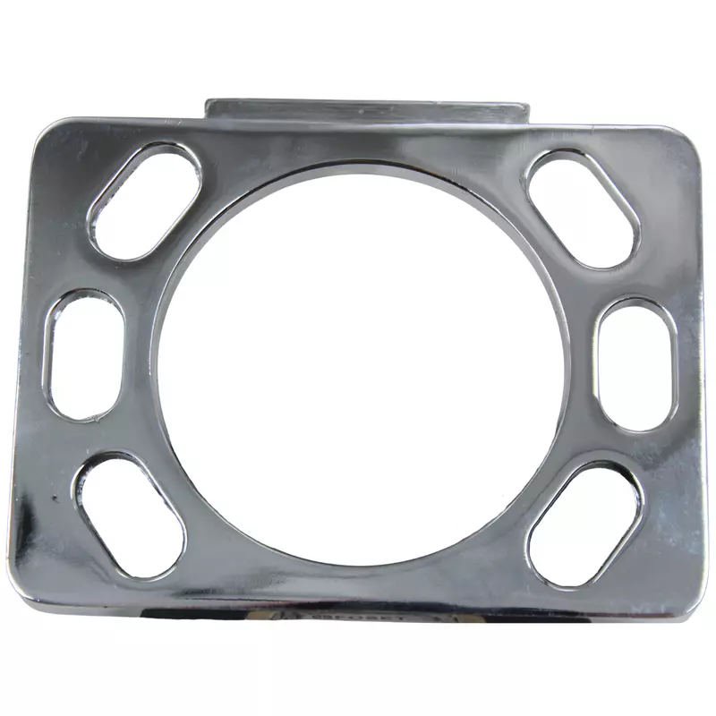 Portavaso cepillero, metálico, cromo, BASIC - 49610 - A-907 - Caja con 4 Pieza – Master 24