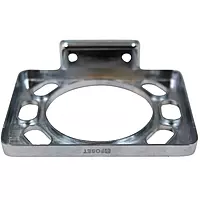 Portavaso cepillero, metálico, cromo, BASIC - 49610 - A-907 - Caja con 4 Pieza – Master 24