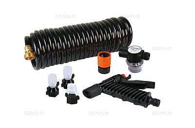 SEAFLO 51 Series Washdown Pump Kit With 7.5m Coiled Hose