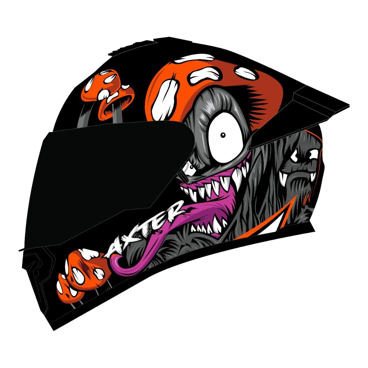 AEROSTAR AXTER DV D4 BLACK/RED C/V 580MM (L)