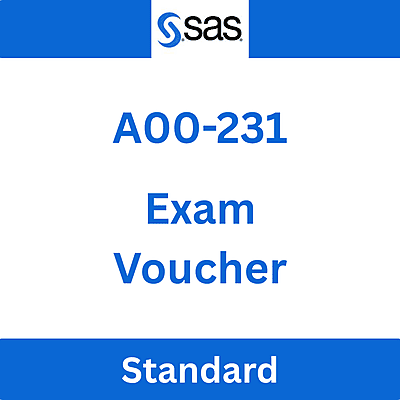 SAS 9.4 Base Programming - Performance Based Exam A00-231 Exam Voucher
