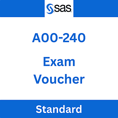 SAS Statistical Business Analysis Using SAS 9: Regression and Modeling A00-240 Exam Voucher