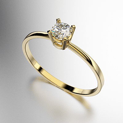 ANILLO SOLITARIO CON GRIFAS CON BRILLANTES 15 PUNTOS (3.5MM) - (MOD. A000) ANILLO SOLITARIO CON GRIFAS CON BRILLANTES 15 PUNTOS (3.5MM) - (MOD. A000)