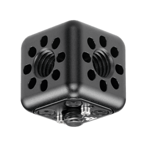 Wooden Camera Accessory Cube (3/8"-16) - 3/8"-16 Holes, 1/4"-20 Screw