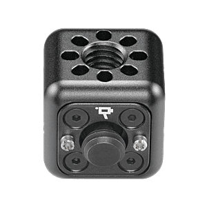 Wooden Camera Accessory Cube (3/8"-16) - 3/8"-16 Holes, 3/8"-16 Screw