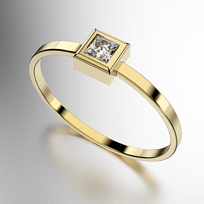 ANILLO SOLITARIO VIROLA CARRE (MOD. A002) ANILLO SOLITARIO VIROLA CARRE (MOD. A002)