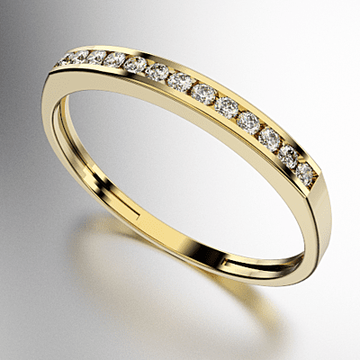 ANILLO MEDIO SIN FIN CON BRILLANTES 10 PUNTOS (1.25MM) - (MOD. A005) ANILLO MEDIO SIN FIN CON BRILLANTES 10 PUNTOS (1.25MM) - (MOD. A005)