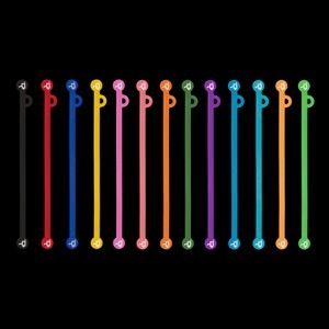 Wooden Camera Cine Mag Ties (Pack of 5) - 105mm / Purple