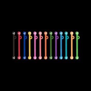 Wooden Camera Cine Mag Ties (Pack of 5) - 105mm / Purple