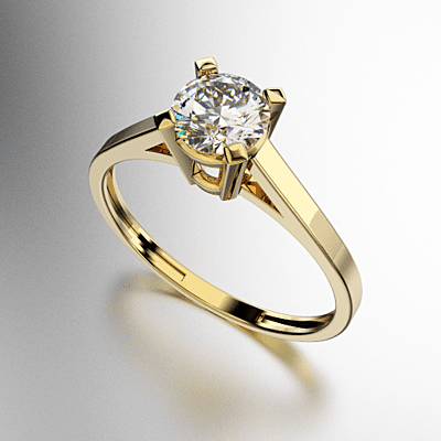 ANILLO SOLITARIO CUATRO GIFAS GRIFAS PIEDRA REDONDA (5MM) ANILLO SOLITARIO CUATRO GIFAS GRIFAS PIEDRA REDONDA (5MM)