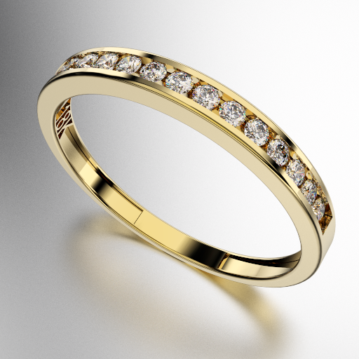 ANILLO MEDIO SIN FIN CON BRILLANTES 30 PUNTOS (1.75MM)