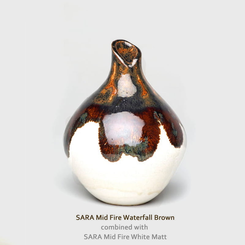Waterfall Brown A04  + White Matt A52 Waterfall Brown A04  + White Matt A52