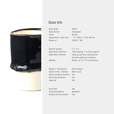 Sara Mid Fire Textured Waterfall Black A04/3