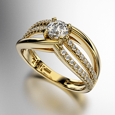 ANILLO SOLITARIO GRANDE CON ENGARCE PAVEE EN TODO EL CUERPO (MOD. A054) ANILLO SOLITARIO GRANDE CON ENGARCE PAVEE EN TODO EL CUERPO (MOD. A054)