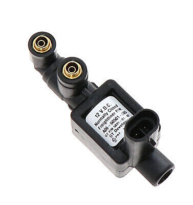 VALVE - SOLENOID, PNEUMATIC/ELECTRIC, GTD, N.C, WITH ELBOW
