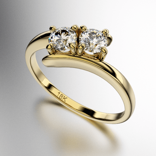 ANILLO PELLISCO CON DOS PIEDRAS REDONDAS (MOD. A062) ANILLO PELLISCO CON DOS PIEDRAS REDONDAS (MOD. A062)