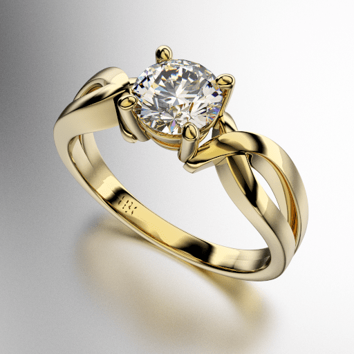 ANILLO SOLITARIO CUERPO CALADO (MOD. A063) ANILLO SOLITARIO CUERPO CALADO (MOD. A063)