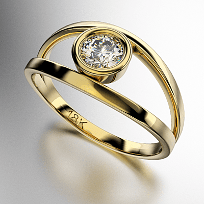 ANILLO SOLITARIO VIROLA CON PIEDRA REDONDA CUERPO CALADO (MOD. A068) ANILLO SOLITARIO VIROLA CON PIEDRA REDONDA CUERPO CALADO (MOD. A068)