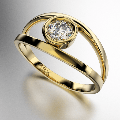 ANILLO SOLITARIO VIROLA CON PIEDRA REDONDA CUERPO CALADO (MOD. A068) ANILLO SOLITARIO VIROLA CON PIEDRA REDONDA CUERPO CALADO (MOD. A068)