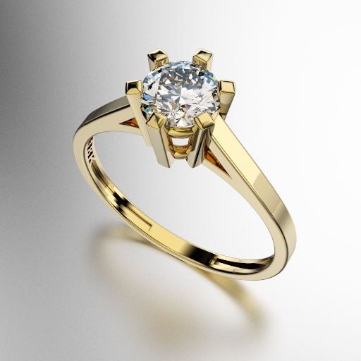 ANILLO SOLITARIO SEIS GRIFAS CON BRILLANTE 50 PUNTOS (5MM) (MOD. A091) ANILLO SOLITARIO SEIS GRIFAS CON BRILLANTE 50 PUNTOS (5MM) (MOD. A091)