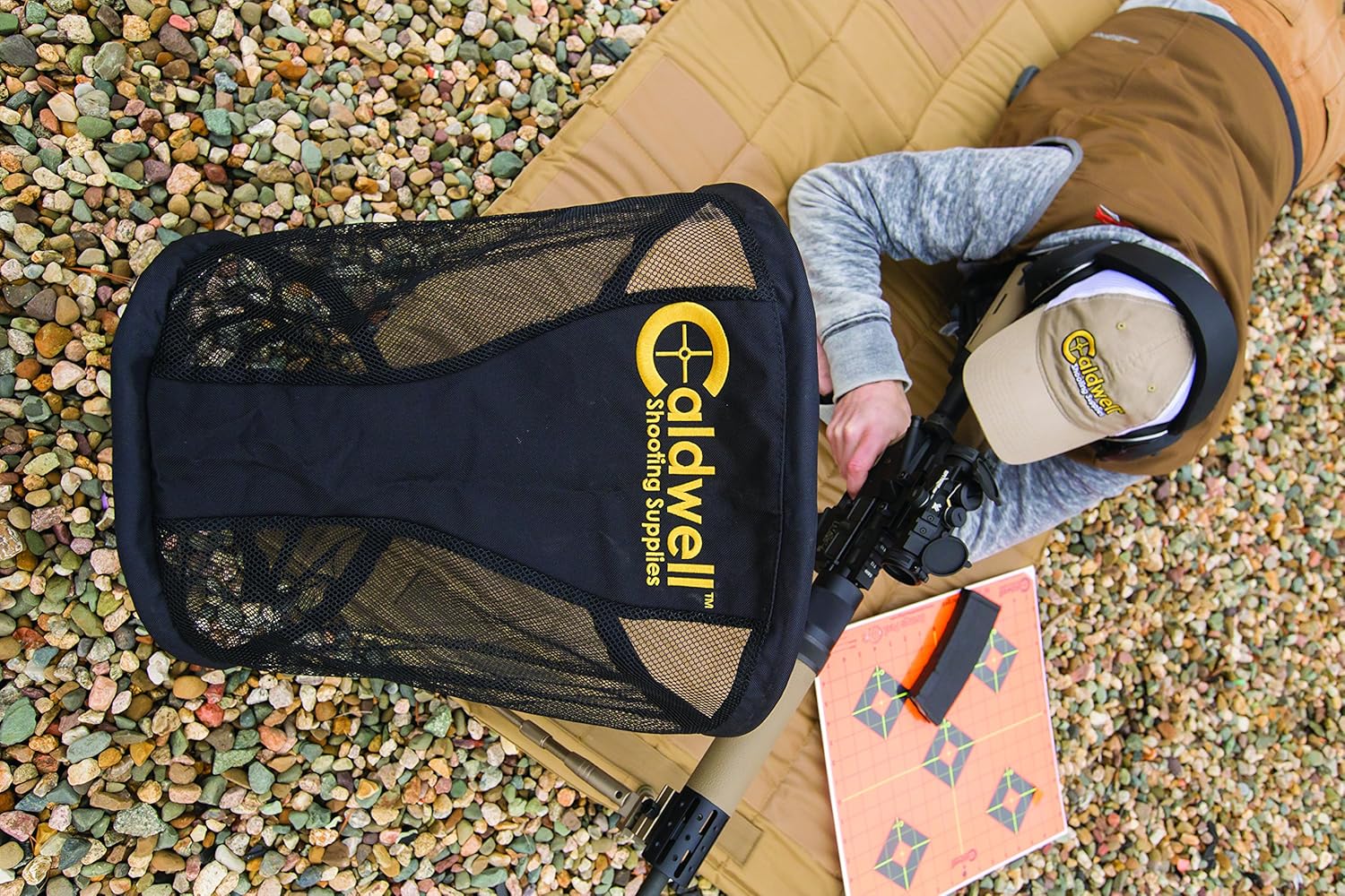 CALDWELL Brass Catcher - Heat-Resistant Mesh, Collapsible & Mountable