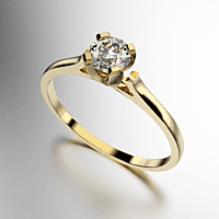 ANILLO SOLITARIO CUATRO GRIFAS BRILLANTE REDONDO 40 PUNTOS (4.5MM) - (MOD. A101) ANILLO SOLITARIO CUATRO GRIFAS BRILLANTE REDONDO 40 PUNTOS (4.5MM) - (MOD. A101)