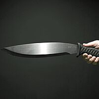 Schrade Delta Class Decimate Bolo Machete with Titanium Coated 3Cr13 Stainless Steel for Outdoor Survival