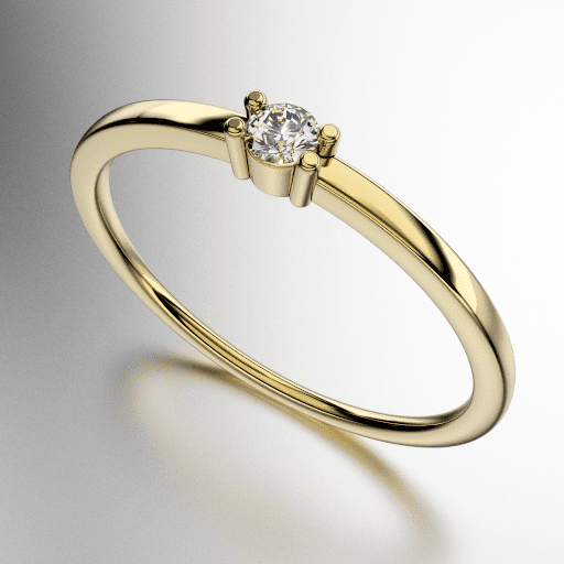 ANILLO SOLITARIO BAJO (MOD. A116) ANILLO SOLITARIO BAJO (MOD. A116)