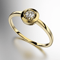 ANILLO SOLITARIO VIROLA (MOD. A117) ANILLO SOLITARIO VIROLA (MOD. A117)