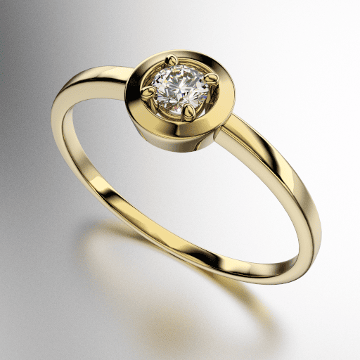 ANILLO SOLITARIO VIROLA (MOD. A117) ANILLO SOLITARIO VIROLA (MOD. A117)