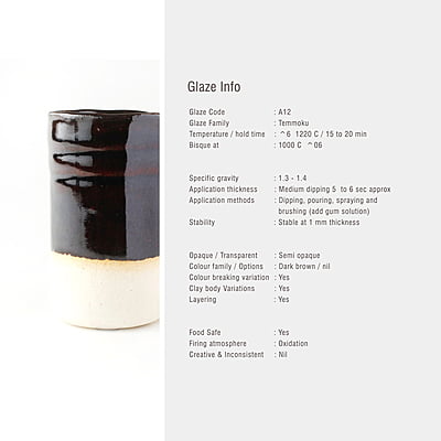 Sara Mid Fire Tenmoku Dark Brown A12 Sara Mid Fire Tenmoku Dark Brown A12