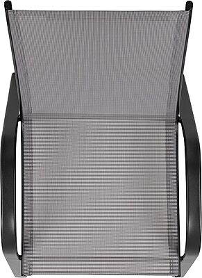 FLASH FURNITURE Brazos Series Outdoor Stackable Patio Chairs with Flex Comfort Material