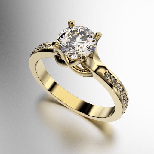 ANILLO SOLITARIO CORONA REINA (MOD. A134) ANILLO SOLITARIO CORONA REINA (MOD. A134)