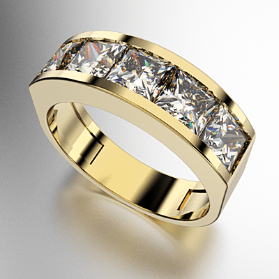 ANILLO MEDIO SIN FIN CARRE (5MM) ANILLO MEDIO SIN FIN CARRE (5MM)