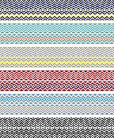Barker Creek Double-Sided Border 6-Pack, Chevron, Multi-Design, 35' Each of 6 Colorful Sets of Double-Sided Border with Coordinating Chevron Designs, 210' of Trim Total (4000)